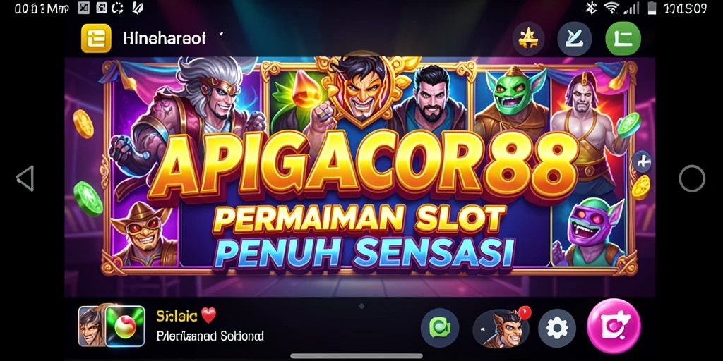 Tampilan gameplay seru dan menarik dari APIGACOR88 yang menggugah selera bermain.