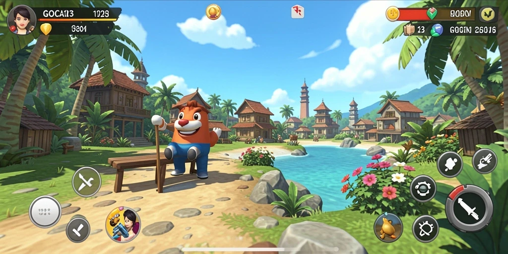 Screenshot GOCAP123 menampilkan gameplay santai yang menghibur.