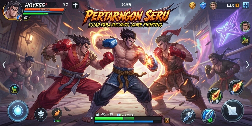Gameplay seru dalam pertarungan yang menegangkan di HOYE55.