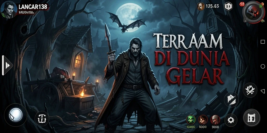 Gameplay menegangkan di LANCAR138 dengan suasana horror.