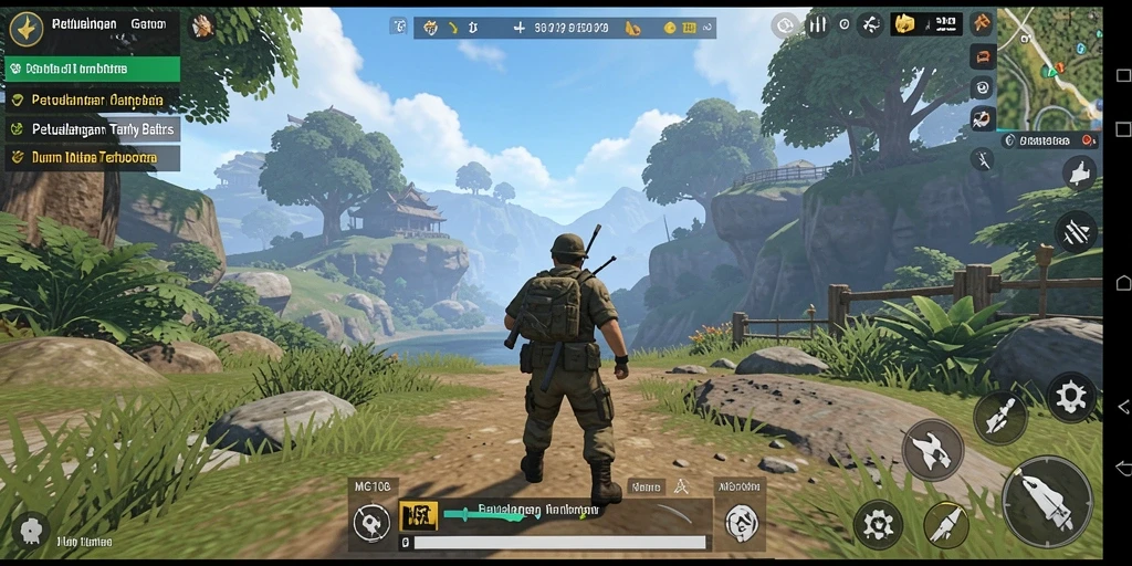 Tampilan gameplay MG108 yang memukau dalam dunia terbuka.