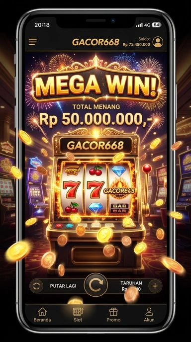 Proses unduh aplikasi di gacor668 yang cepat dan mudah.